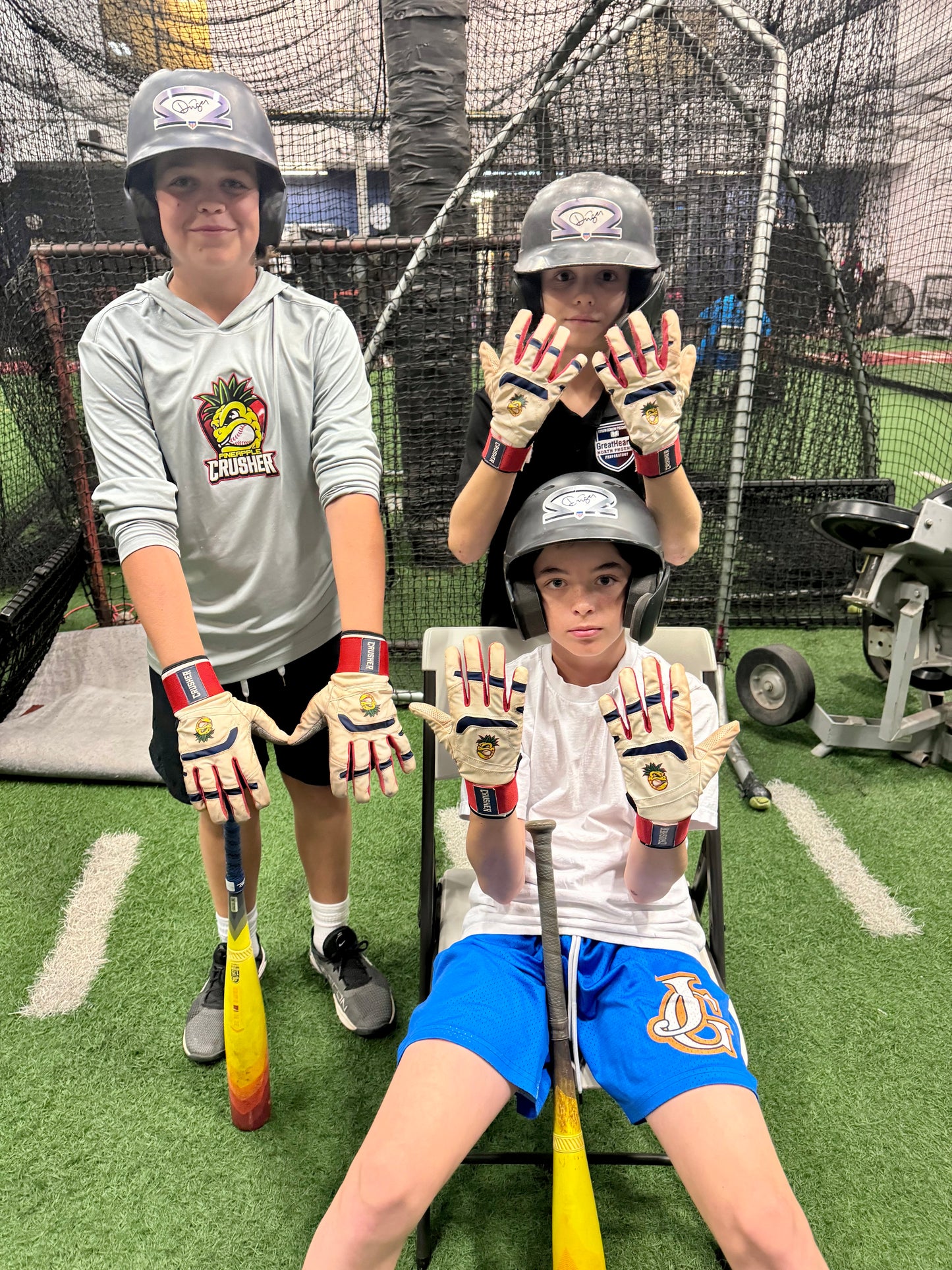 Red, White & Blue Batting Gloves
